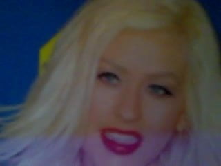 Wanking & Cumming On Christina Aguilera Compilation free video