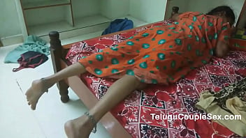 Telugu Couple Having Midnight Hot Indian Sex With Desi Village Bhabhi In Full Hindi free video