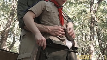 Scoutboys - Hung Dilf Legrand Raw Fucks Tight Teen Scout Boy In Forest free video