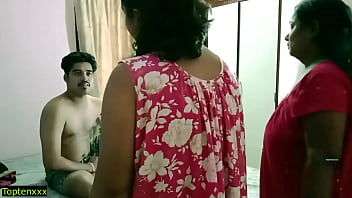 Desi Bhabhi And Her Stepsister Caught Devar Masturbate! Indian Sex free video
