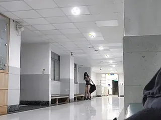 Caught! Exhibitionist Gina Wearing Lewd Outfit At School During Daytime